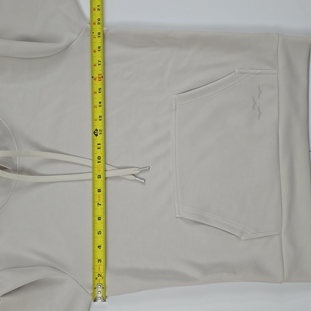 Lazypants Women's Stone Grey Hoodie Smooth Stretch Front Pocket Size S - Picture 12 of 14
